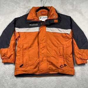 Vintage Y2K Columbia 3 in 1 Outer Shell‎ Jacket Youth 10/12 Orange Gray Gorpcore